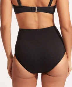 Seafolly Ladies Seafolly Collective High Waisted Pant Black -Seafolly Fashion Store 40304 942 Black 7