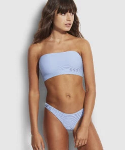 Seafolly Ladies Essentials High Cut Pant Blue belle