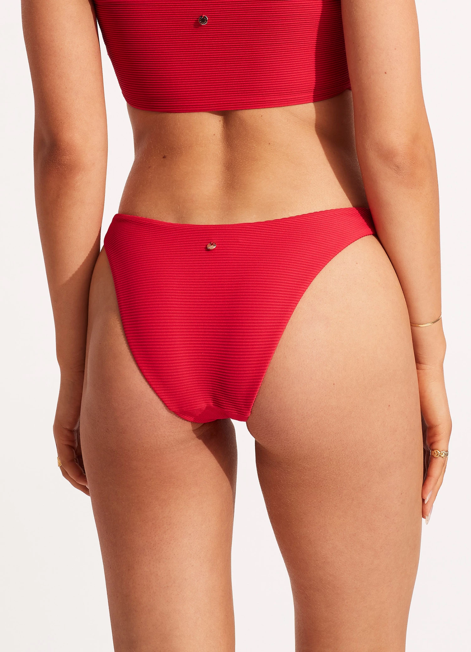 Seafolly Essentials High Cut Pant Chilli 5 Seafolly Essentials High Cut Pant Chilli - Image 5