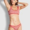 Seafolly Ladies Check In High Cut Bikini Pants Chilli