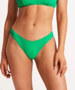 Seafolly Ladies Sea Dive High Cut Pant Jade 8 Seafolly Ladies Sea Dive High Cut Pant Jade -Seafolly Fashion Store 40305 861 Jade 3
