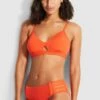 Seafolly Ladies Active Multi Strap Hipster Spicy orange