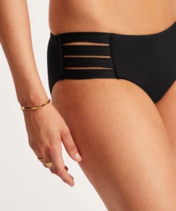 Seafolly Ladies Seafolly Collective Multi Strap Hipster Pant Black -Seafolly Fashion Store 40355 942 Black 7