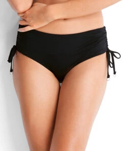 Seafolly Ladies Ruched Side Hipster Black