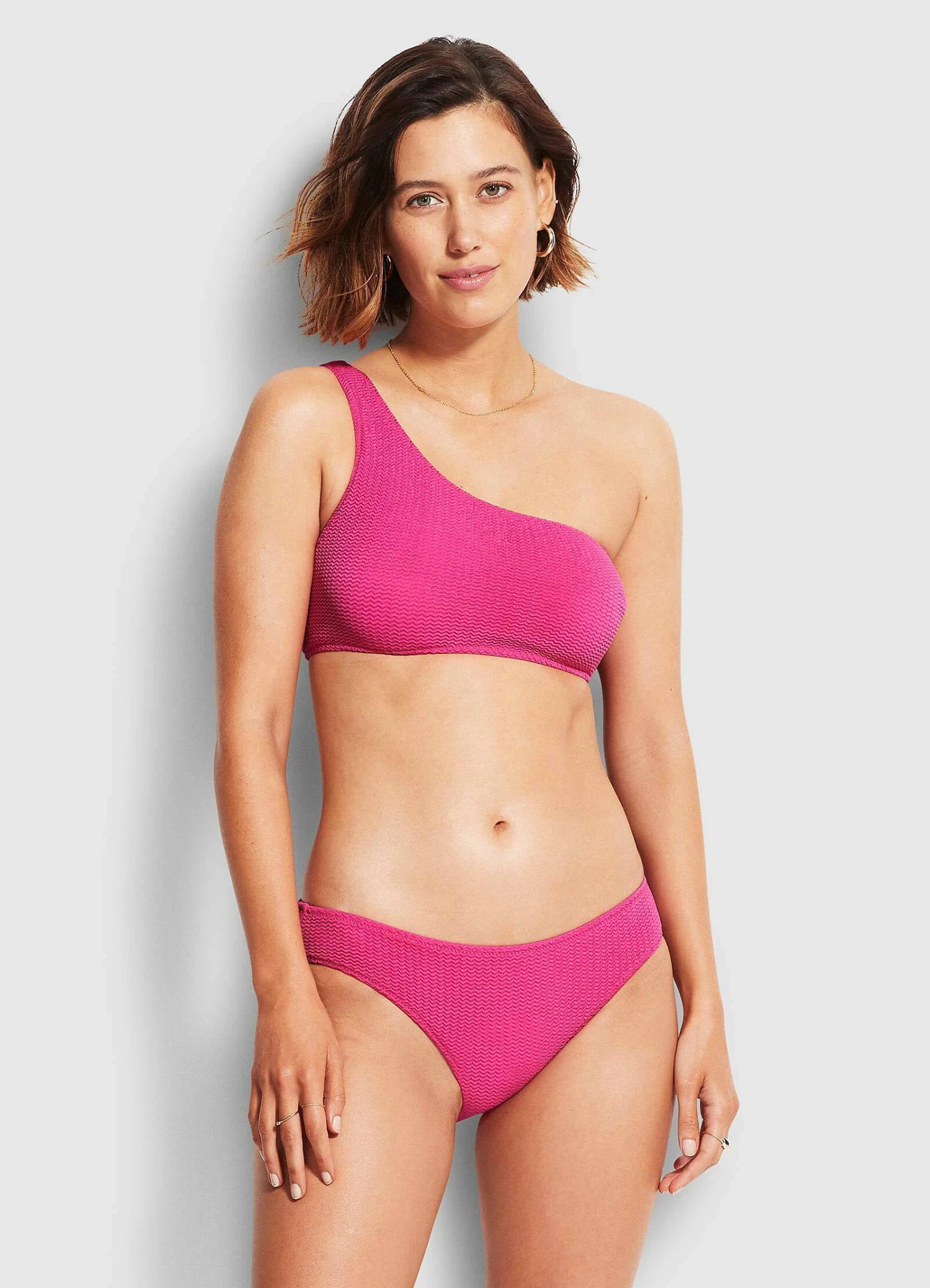 Seafolly Ladies Sea Dive Hipster Pant Fuchsia rose 1 Seafolly Ladies Sea Dive Hipster Pant Fuchsia rose