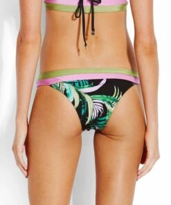 Seafolly Ladies Las Palmas Banded Brazilian Bikini Pants Black -Seafolly Fashion Store 40507 419 Black 3