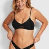 Seafolly Ladies La Luna Retro V Front Bikini Pants Black