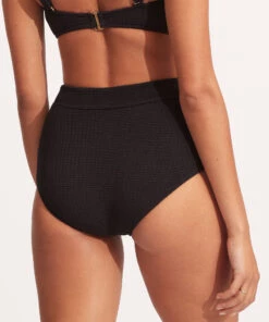 Seafolly Ladies Sea Dive High Waisted Pant Black -Seafolly Fashion Store 40558 861 Black 5