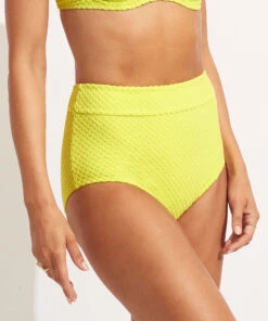 Seafolly Ladies Riviera High Waisted Pant Wild lime -Seafolly Fashion Store 40558 929 Wild2520Lime 4