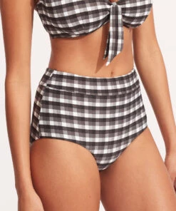 Seafolly Ladies Portofino High Waisted Pant Black -Seafolly Fashion Store 40558 939 Black 4