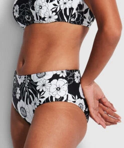 Seafolly Ladies Summer Of Love Wide Side Retro Pant Black -Seafolly Fashion Store 40586 928 Black 4