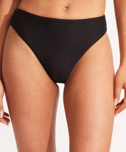 Seafolly Ladies Essentials High Rise Black 9 Seafolly Ladies Essentials High Rise Black -Seafolly Fashion Store 40609 640 Black 3