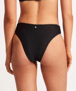 Seafolly Ladies Essentials High Rise Black 12 Seafolly Ladies Essentials High Rise Black -Seafolly Fashion Store 40609 640 Black 6