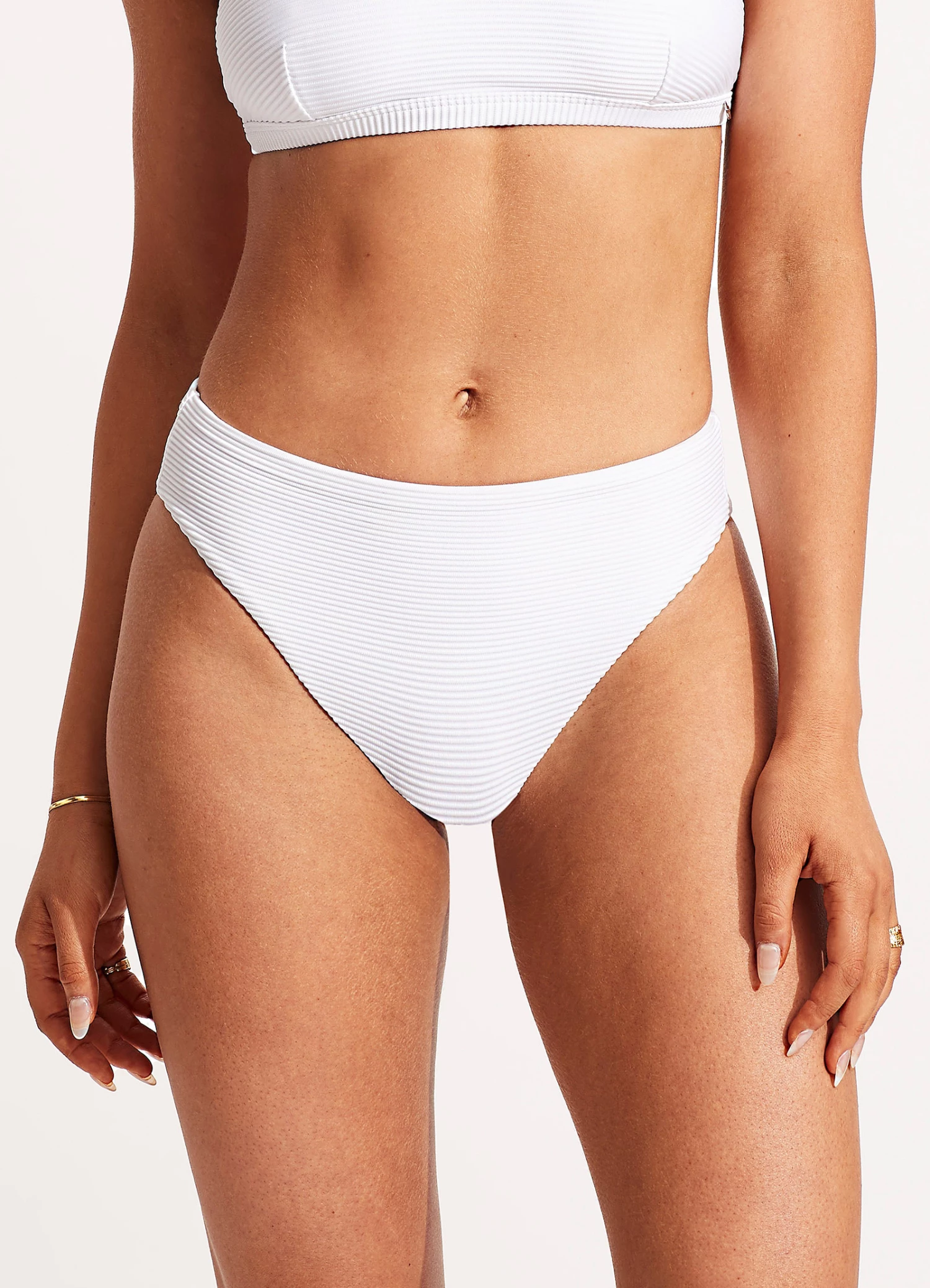 Seafolly Ladies Essentials High Rise White 4 Seafolly Ladies Essentials High Rise White - Image 4