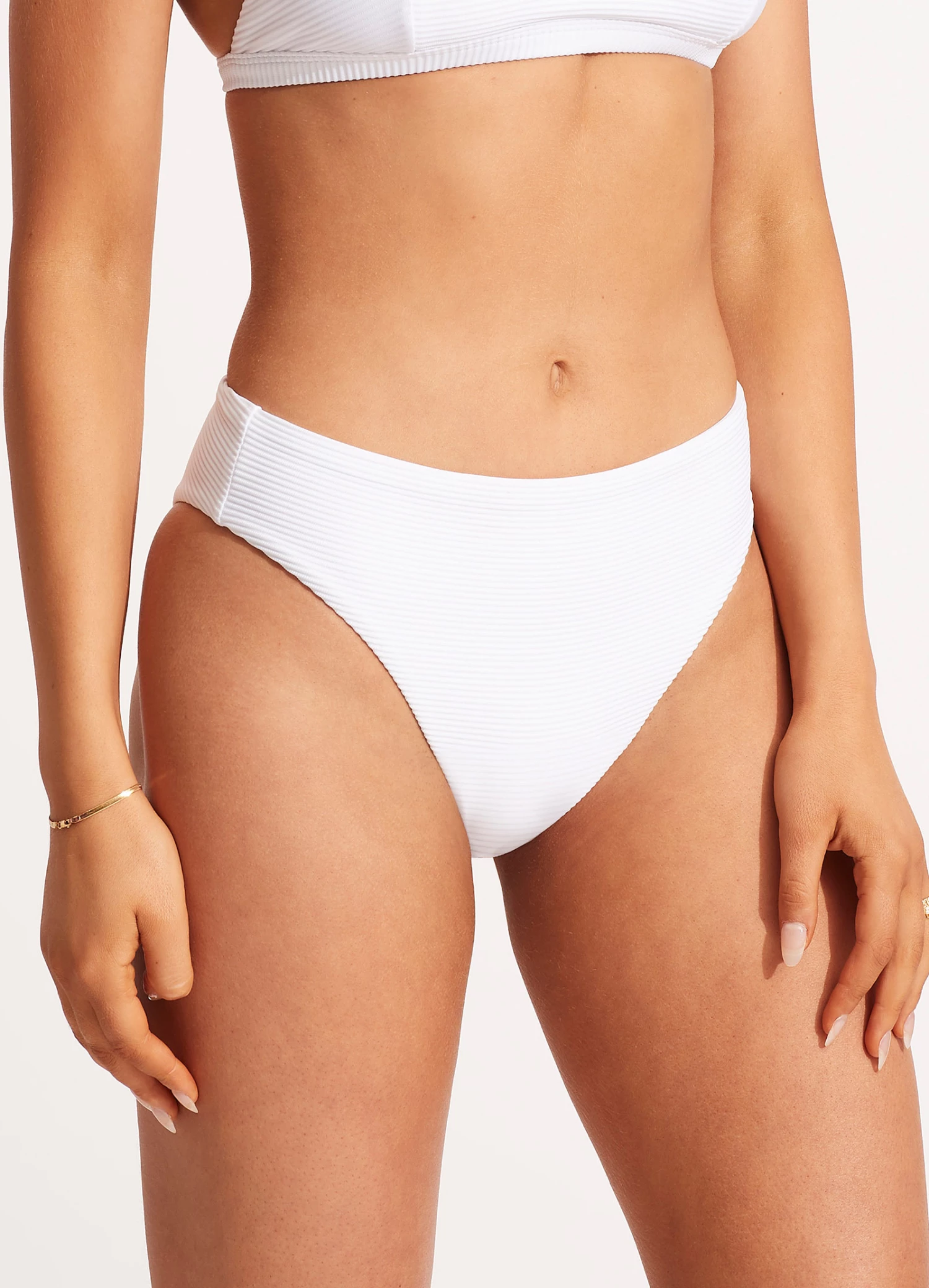 Seafolly Ladies Essentials High Rise White 5 Seafolly Ladies Essentials High Rise White - Image 5
