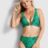 Seafolly Ladies Wild Ones High Rise Bikini Pants Jade
