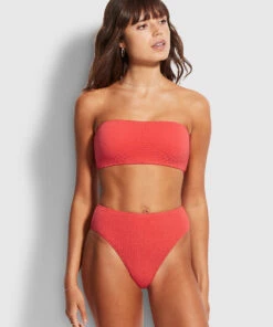 Seafolly Ladies Sea Dive High Rise Pant Fiestacoral