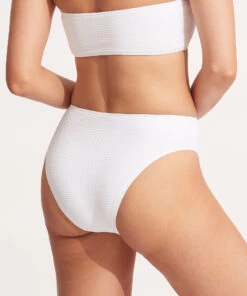 Seafolly Ladies Sea Dive High Rise Pant White -Seafolly Fashion Store 40609 861 White 5