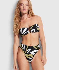 Seafolly Ladies Laguna High Rise Pant Black