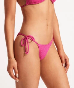 Seafolly Ladies Sea Dive Tie Side Rio Pant Fuchsia rose -Seafolly Fashion Store 40651 861 FuchsiaRos 4