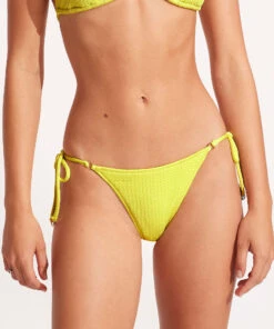 Seafolly Ladies Sea Dive Tie Side Rio Pant Wild lime -Seafolly Fashion Store 40651 861 Wild2520Lime 3