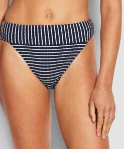 Seafolly Ladies Seaside Stripe Banded Hi Rise Pant True navy 10 Seafolly Ladies Seaside Stripe Banded Hi Rise Pant True navy -Seafolly Fashion Store 40661 894 True2520Navy 5