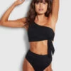 Seafolly Ladies Active High Cut Rio Black