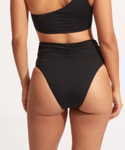Seafolly Ladies Seafolly Collective High Waist Bikini Pant Black 13 Seafolly Ladies Seafolly Collective High Waist Bikini Pant Black -Seafolly Fashion Store 40665 942 Black 7