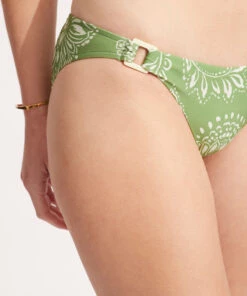 Seafolly Ladies Folklore Hipster Pant Green tea -Seafolly Fashion Store 40667 933 Green2520Tea 4