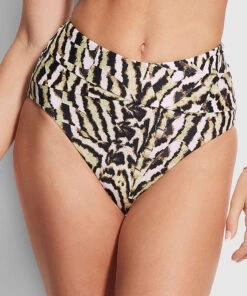 Seafolly Ladies Mandalay High Waist Pant Olive oil -Seafolly Fashion Store 40673 985 Olive2520Oil 2