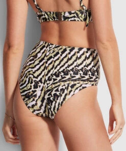 Seafolly Ladies Mandalay High Waist Pant Olive oil -Seafolly Fashion Store 40673 985 Olive2520Oil 4