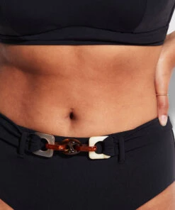 Seafolly Ladies Belize Wide Side Retro Black -Seafolly Fashion Store 40679 927 Black 6