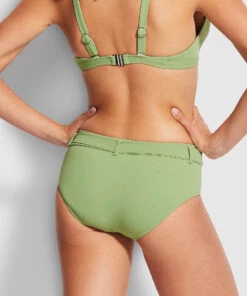 Seafolly Ladies Belize Wide Side Retro Green tea 6 Seafolly Ladies Belize Wide Side Retro Green tea -Seafolly Fashion Store 40679 927 Green2520Tea 4