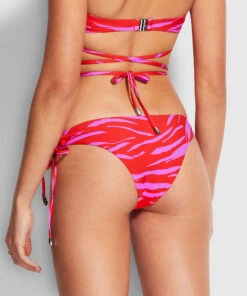 Seafolly Ladies Skin Deep Loop Tie Side Pant Mandarin red -Seafolly Fashion Store 40680 940 MandarinRe 5