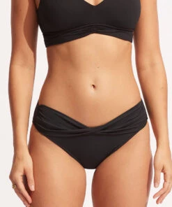 Seafolly Ladies Seafolly Collective Twist Band Hipster Black 8 Seafolly Ladies Seafolly Collective Twist Band Hipster Black -Seafolly Fashion Store 44320 942 Black 3