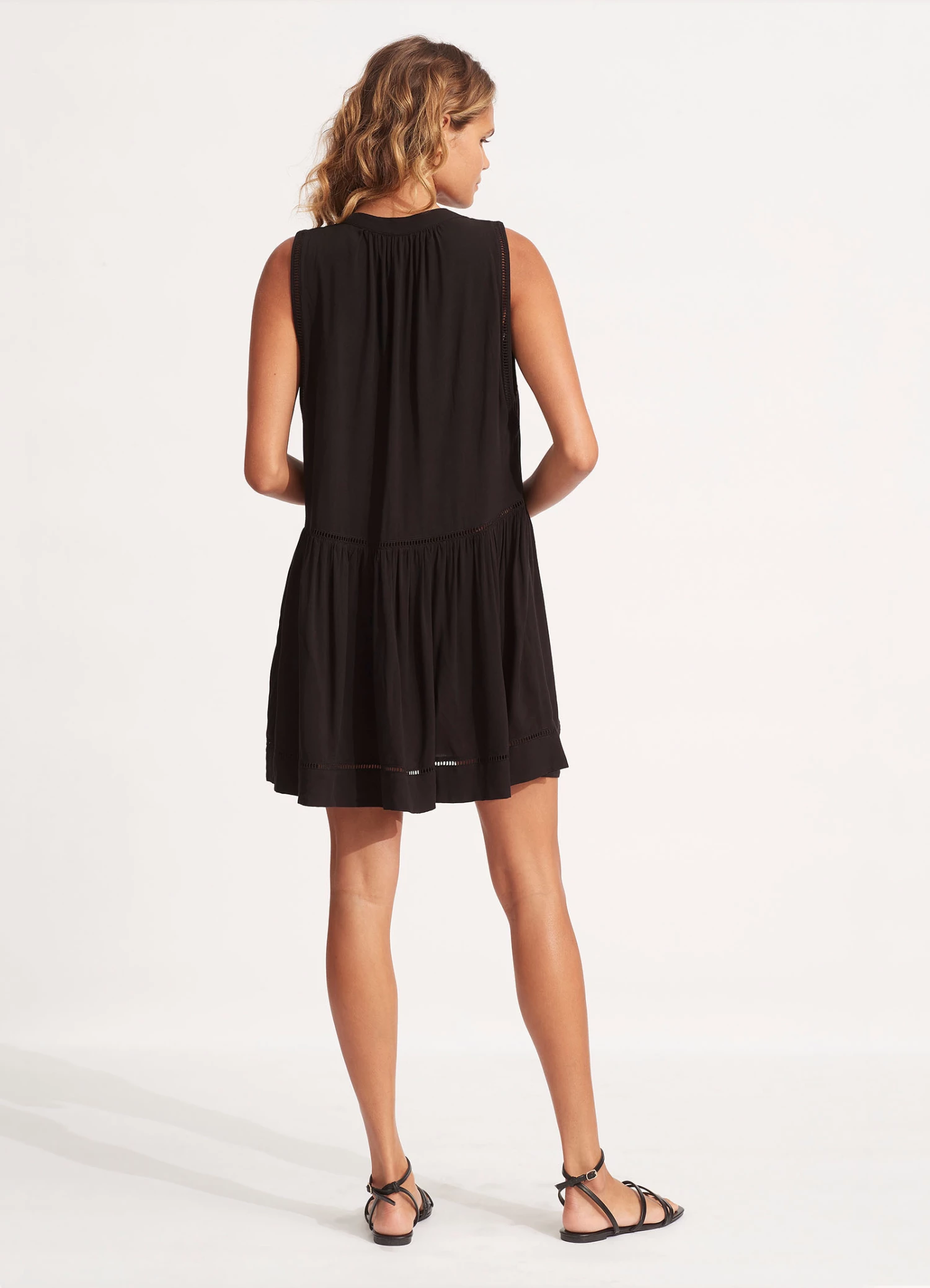 Seafolly Ladder Detail Dress Black 3 Seafolly Ladder Detail Dress Black - Image 3