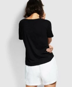 Seafolly Logo Tee Black -Seafolly Fashion Store 54061 TO Black 3