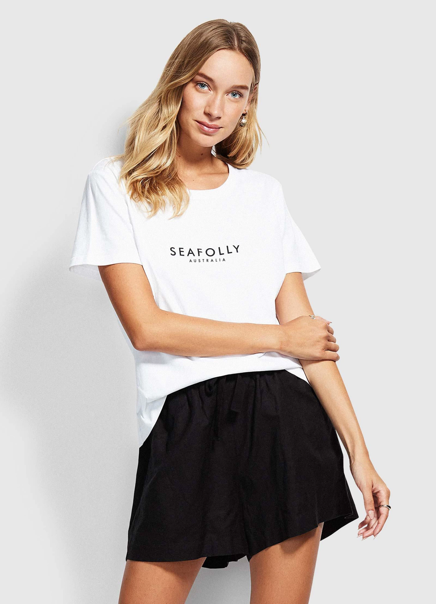Seafolly Logo Tee White 1 Seafolly Logo Tee White