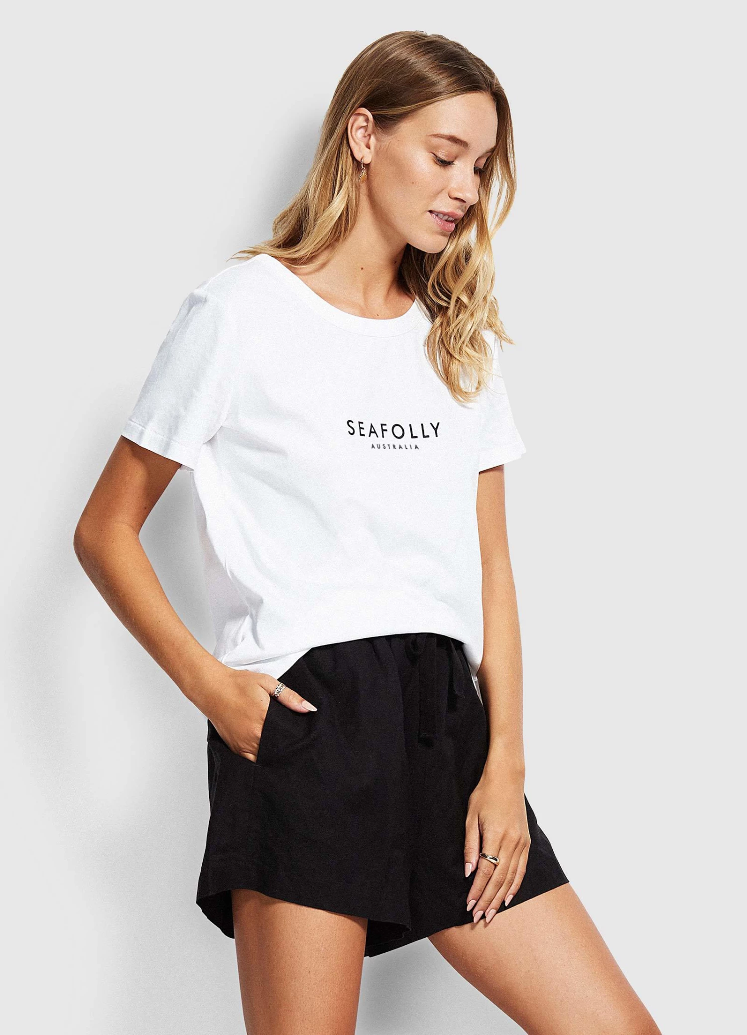 Seafolly Logo Tee White 2 Seafolly Logo Tee White - Image 2