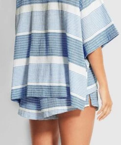 Seafolly Ladies Jacquard Short Blue -Seafolly Fashion Store 54217 SH Blue 5