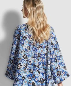 Seafolly Ladies Thrift Shop Peasant Top Mediterranean blue 7 Seafolly Ladies Thrift Shop Peasant Top Mediterranean blue -Seafolly Fashion Store 54325 TO MediterBlu 4