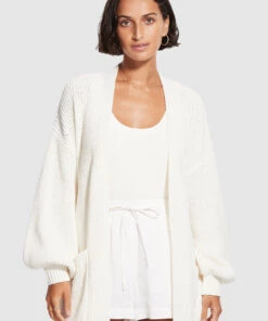 Seafolly Ladies White Wash Knit -Seafolly Fashion Store 54543 KN White 3