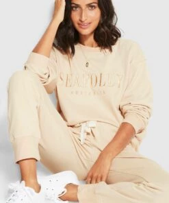 Seafolly Ladies Originals Trackpant Beige