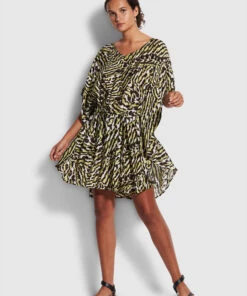 Seafolly Ladies Mandalay Kaftan Olive oil