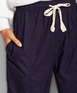 Seafolly Ladies Taper Poplin Pant True navy -Seafolly Fashion Store 54587 PA True2520Navy 5