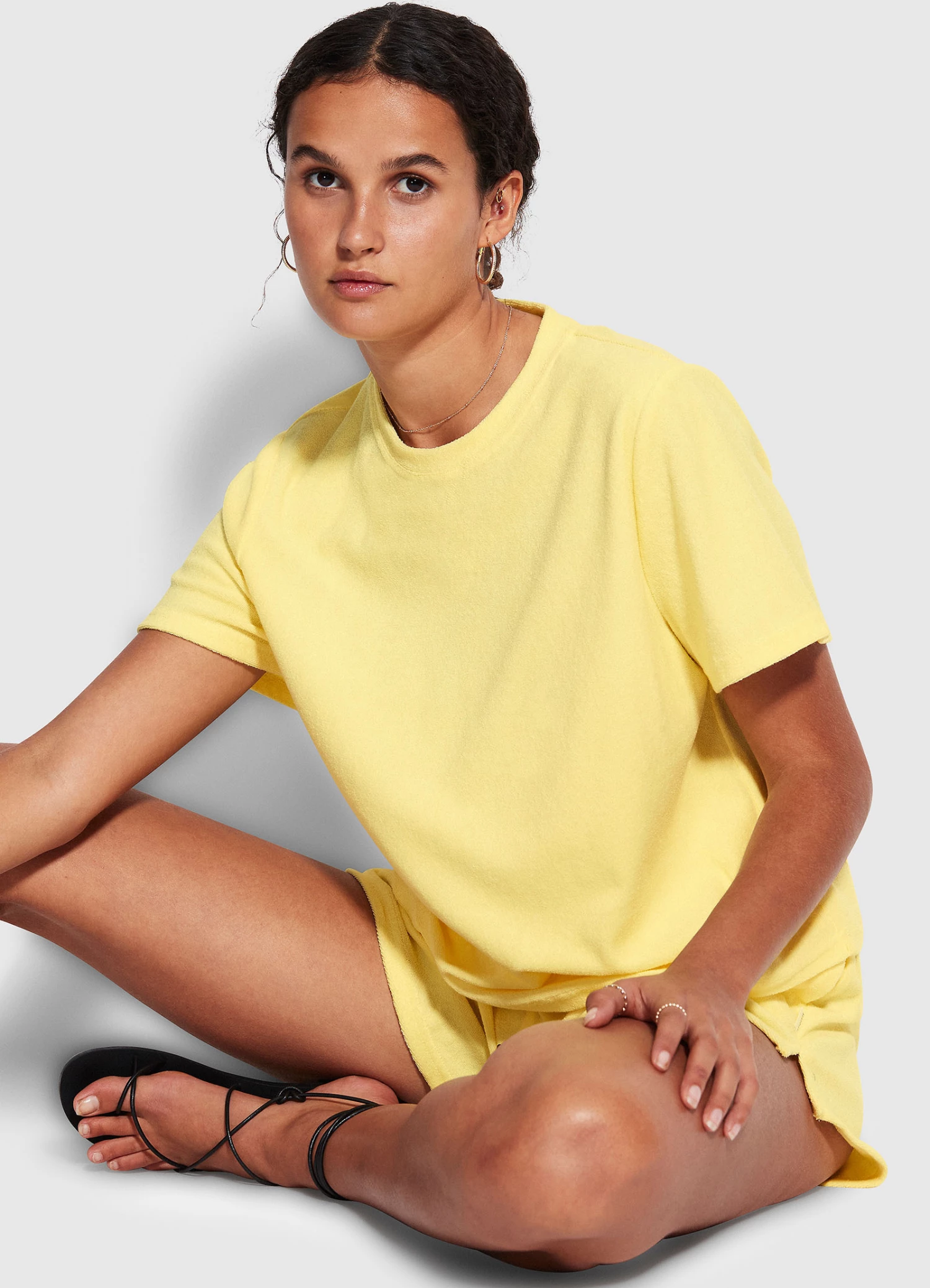 Seafolly Ladies Terry T Shirt Lemon 1 Seafolly Ladies Terry T Shirt Lemon