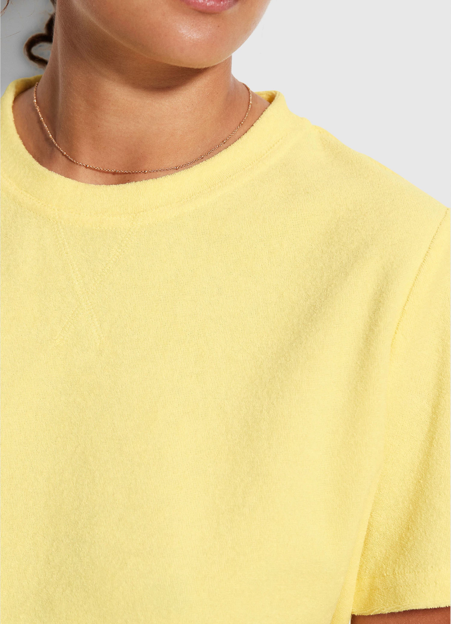 Seafolly Ladies Terry T Shirt Lemon 5 Seafolly Ladies Terry T Shirt Lemon - Image 5