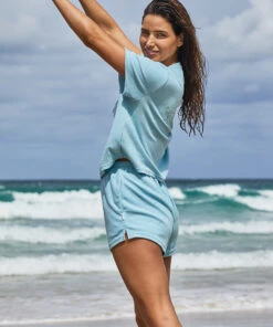 Seafolly Ladies Terry Short Baby blue