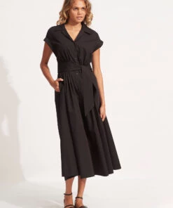 Seafolly Ladies Sunday Dress Black