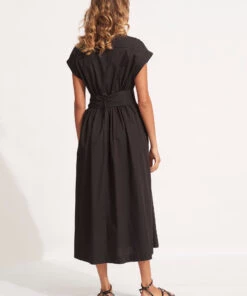 Seafolly Ladies Sunday Dress Black -Seafolly Fashion Store 54598 DR Black 4